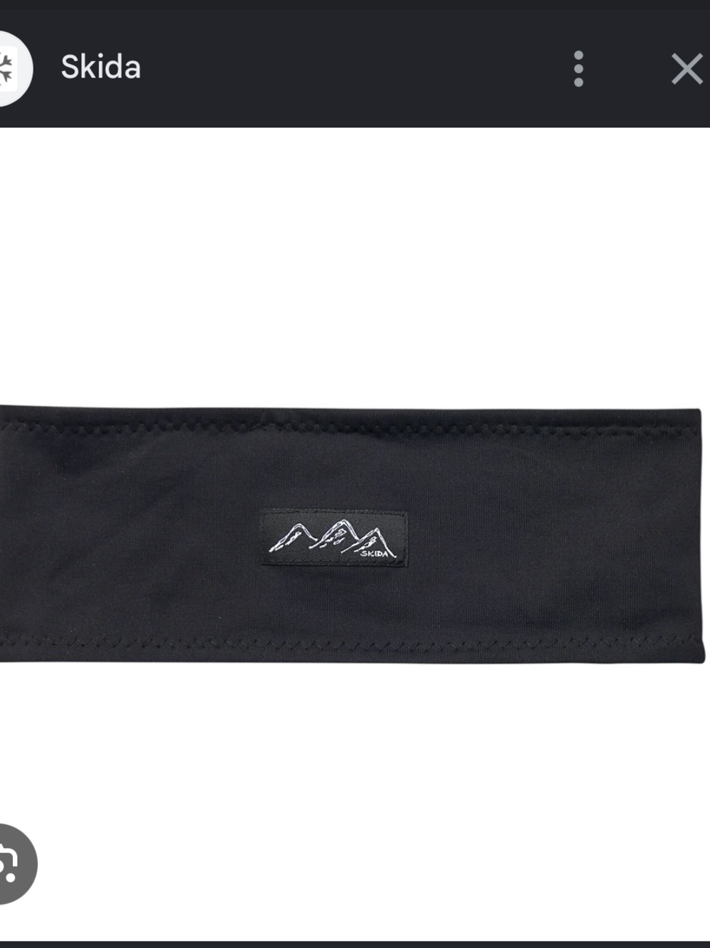 Skida Stealth Black Nordic Headband